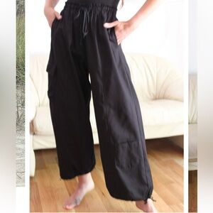 Na Nin Cooper silk canvas cargo pant, S